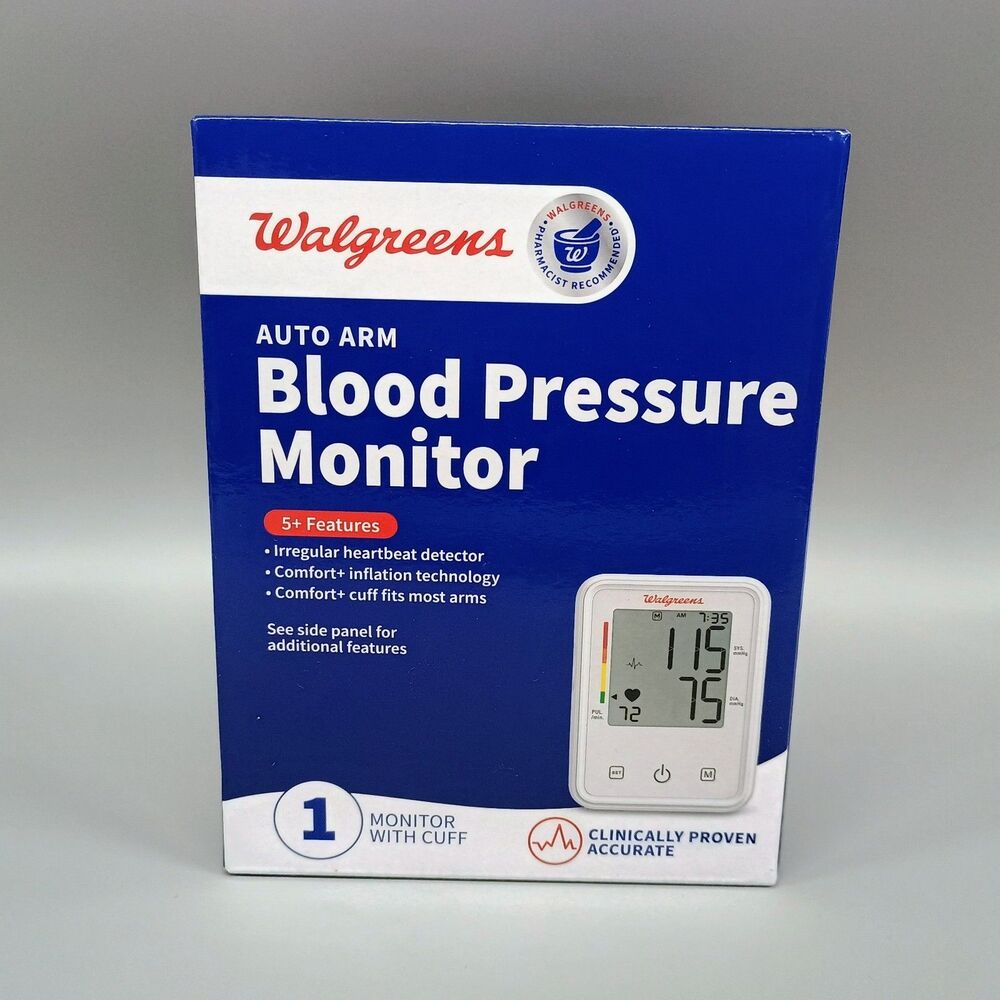 Walgreens Blood Pressure Monitor Auto Arm New SEALED